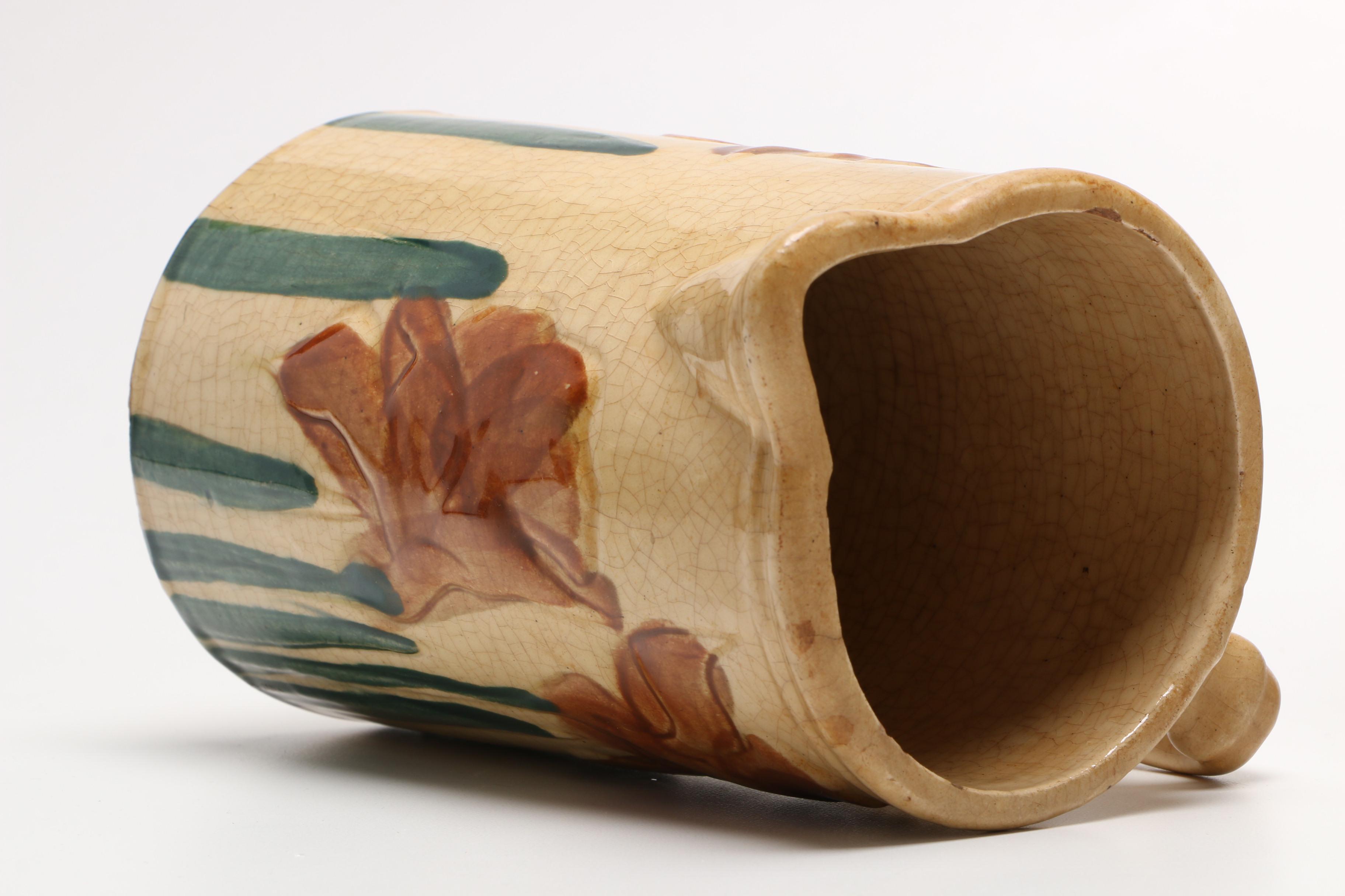 Art Pottery Including Roseville "Fallïne," "Sunflower" and Grueby Faence