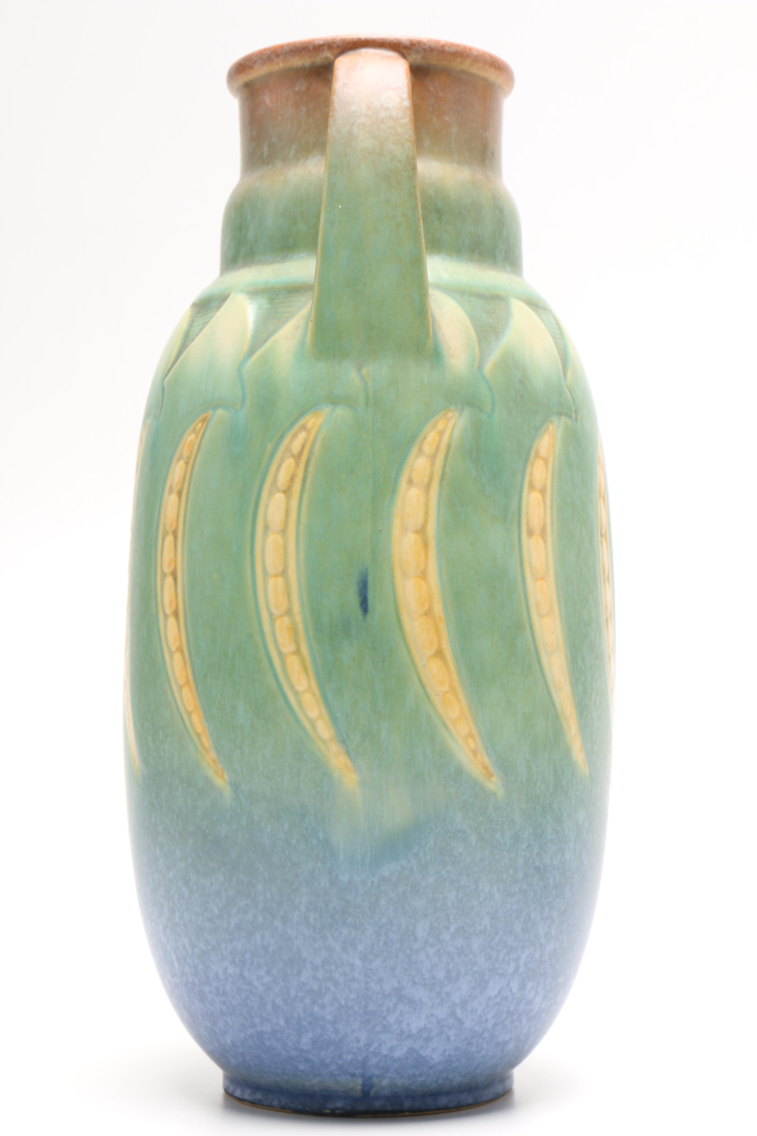 Art Pottery Including Roseville "Fallïne," "Sunflower" and Grueby Faence