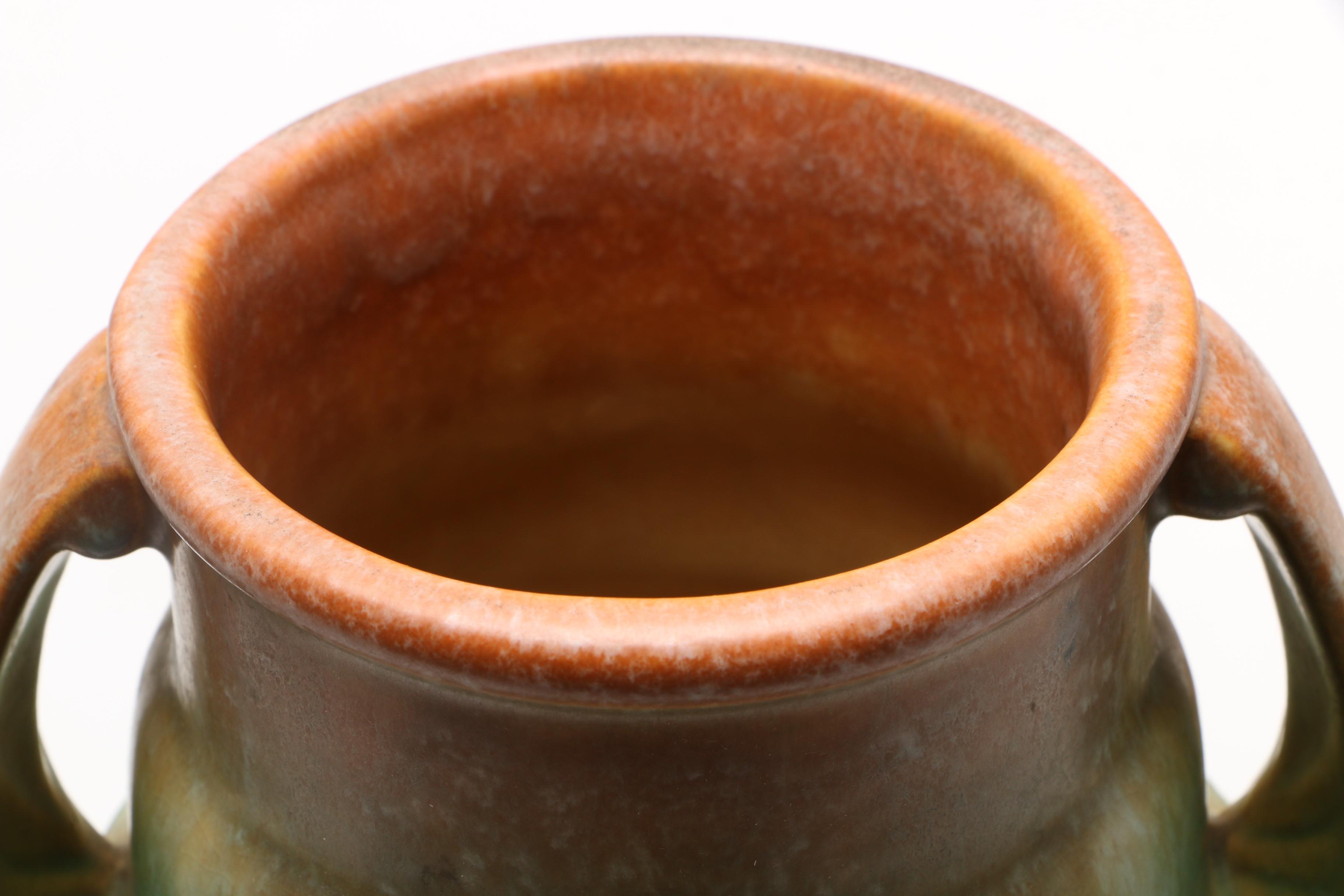 Art Pottery Including Roseville "Fallïne," "Sunflower" and Grueby Faence