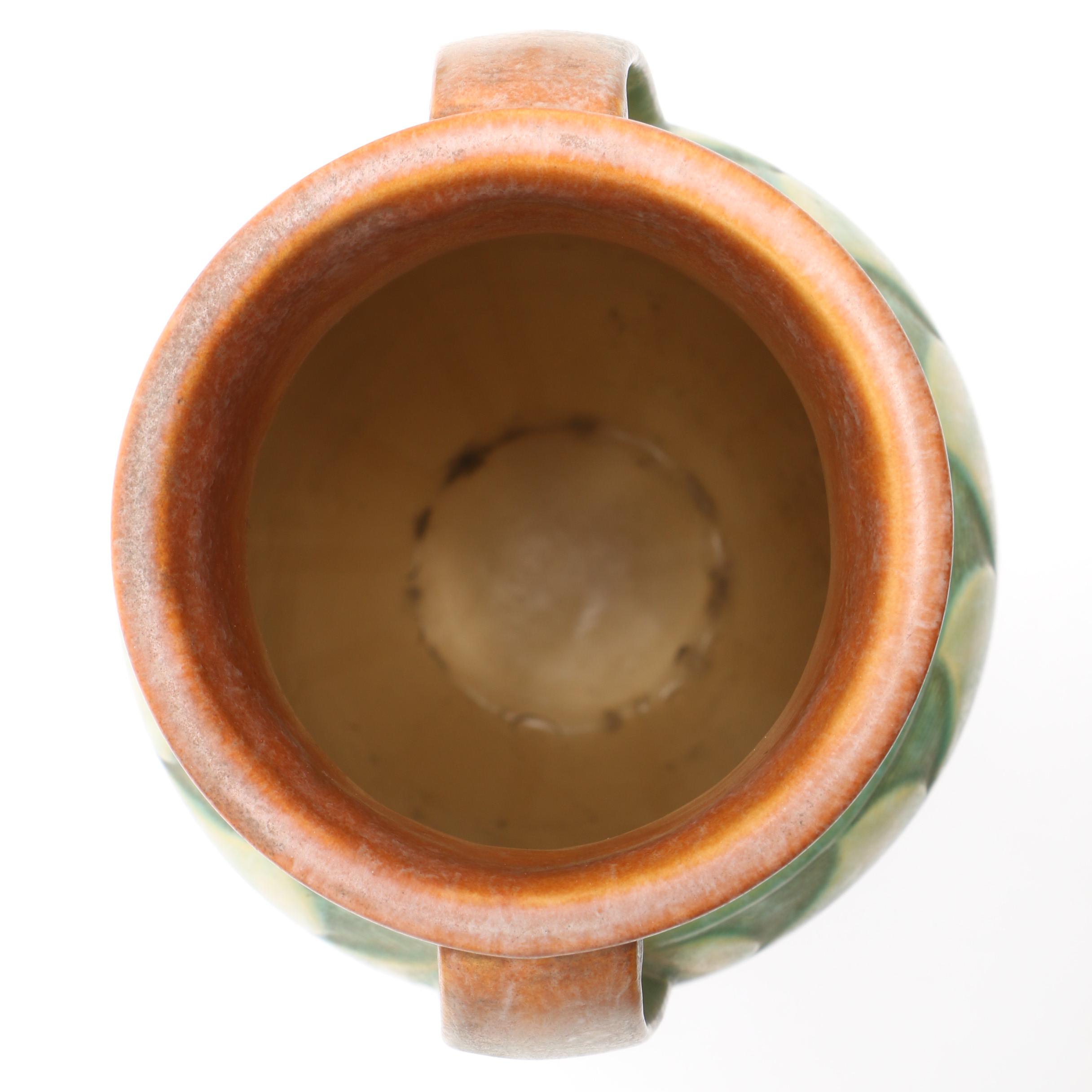 Art Pottery Including Roseville "Fallïne," "Sunflower" and Grueby Faence