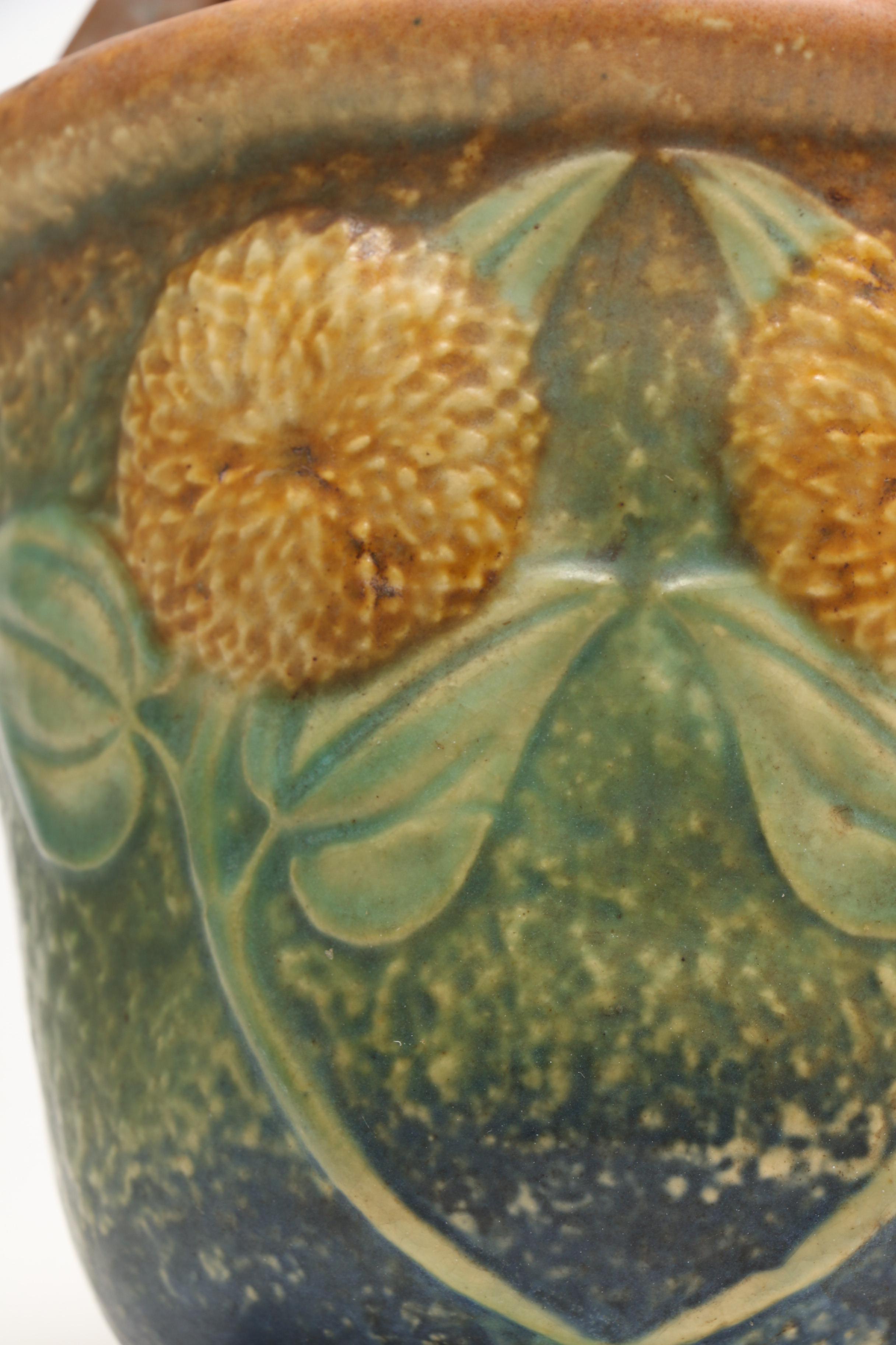 Art Pottery Including Roseville "Fallïne," "Sunflower" and Grueby Faence