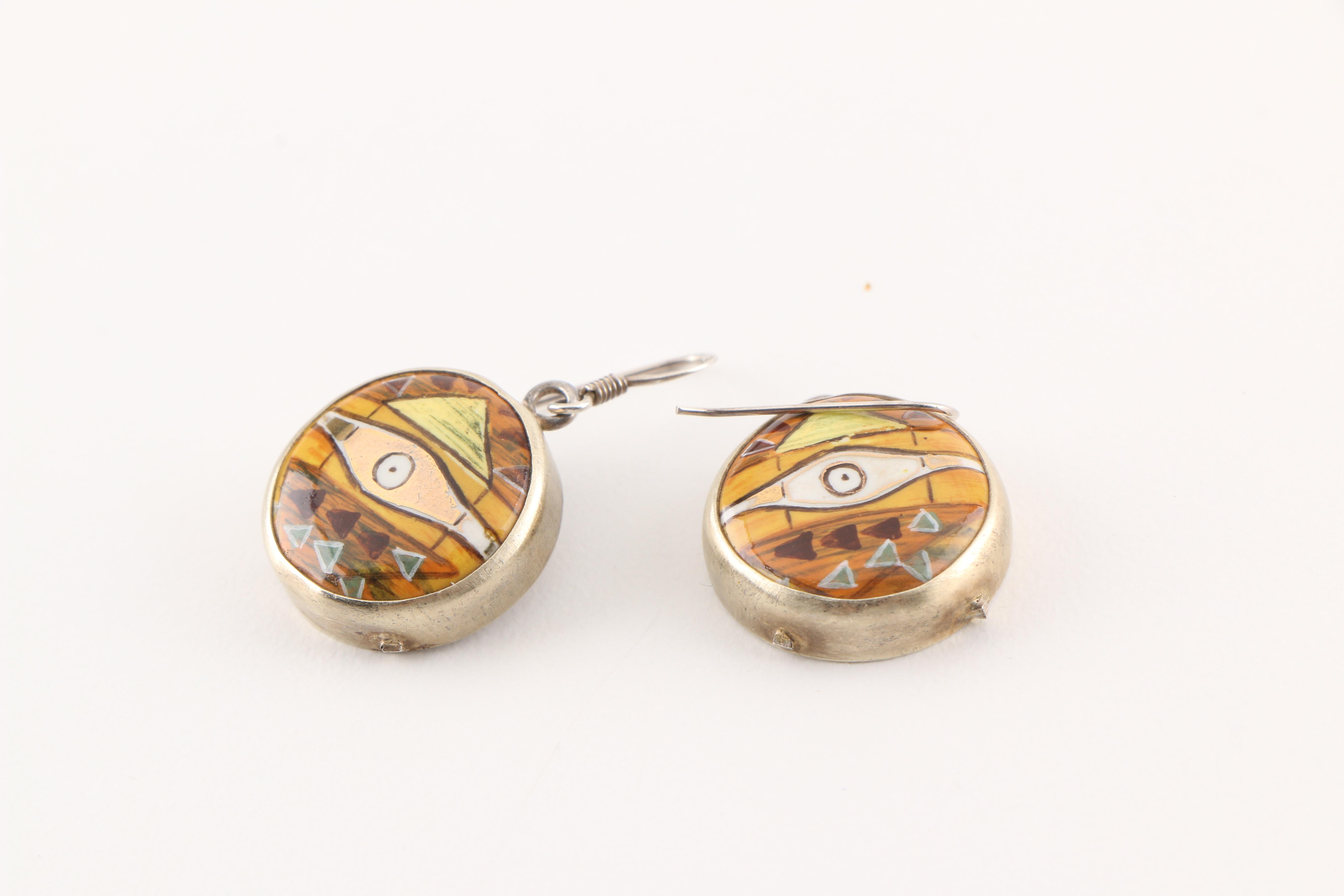 Sterling Silver Earrings and Pendant