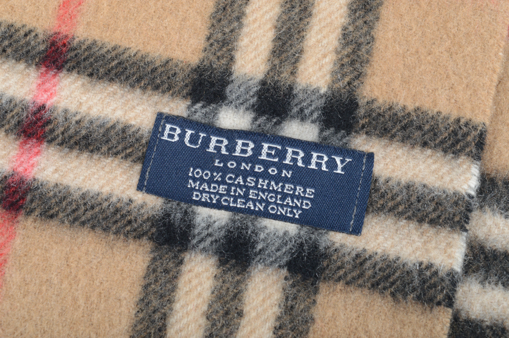 Burberry's of London Plaid Cashmere Scarf
