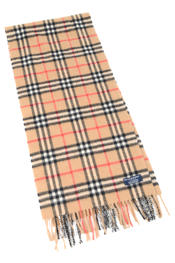 Burberry's of London Plaid Cashmere Scarf