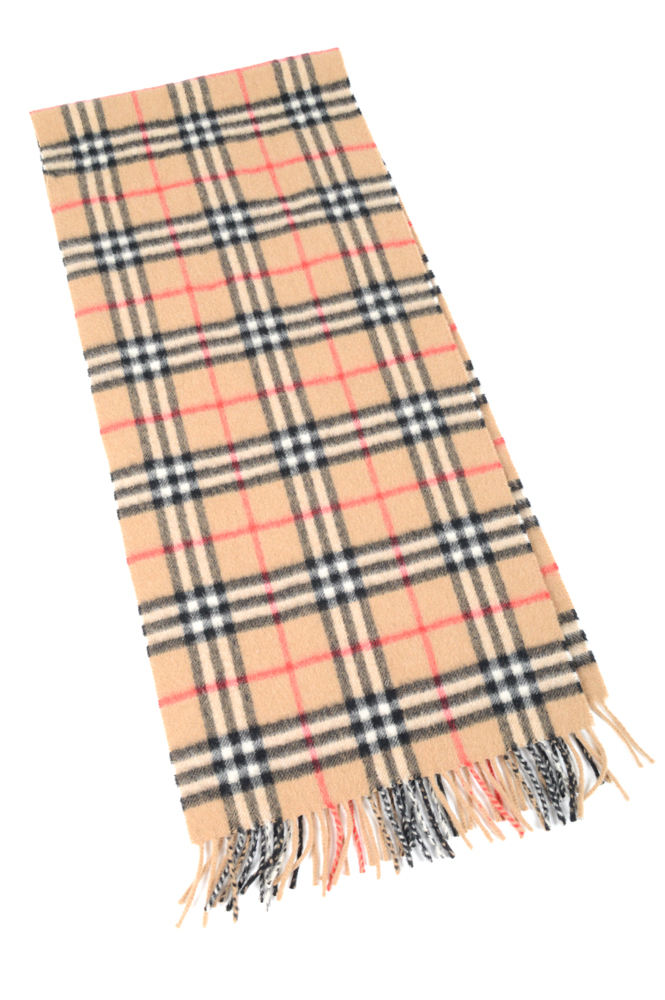 Burberry's of London Plaid Cashmere Scarf