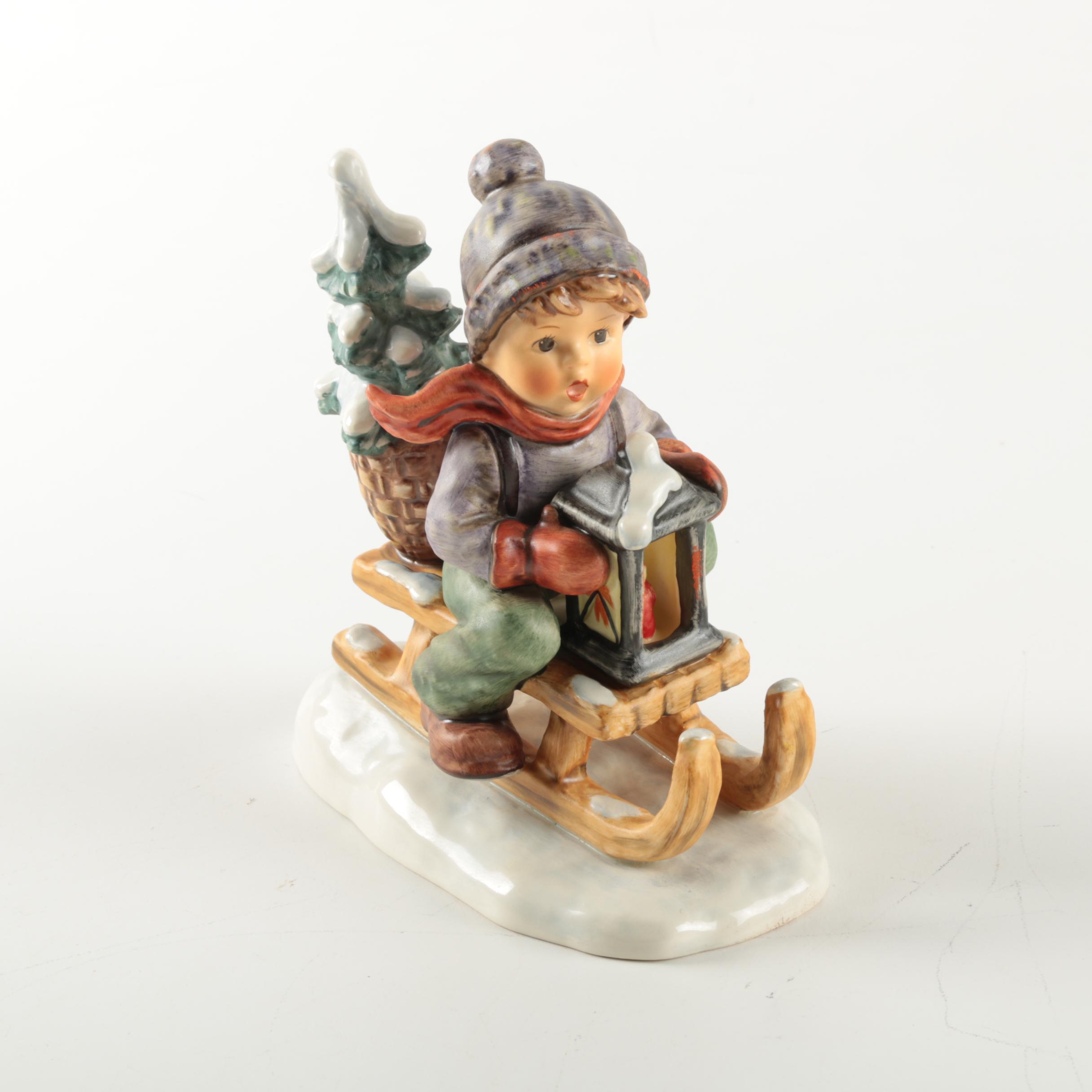 Hummel Goebel "Ride Into Christmas" Ceramic Figurine