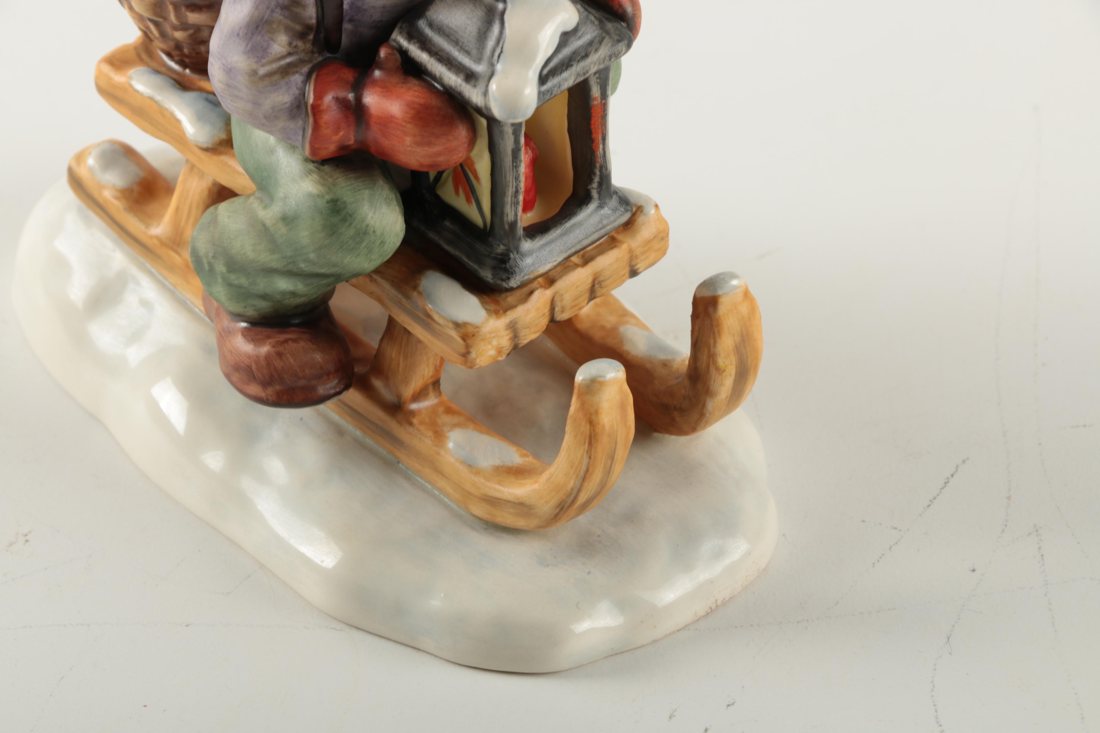 Hummel Goebel "Ride Into Christmas" Ceramic Figurine