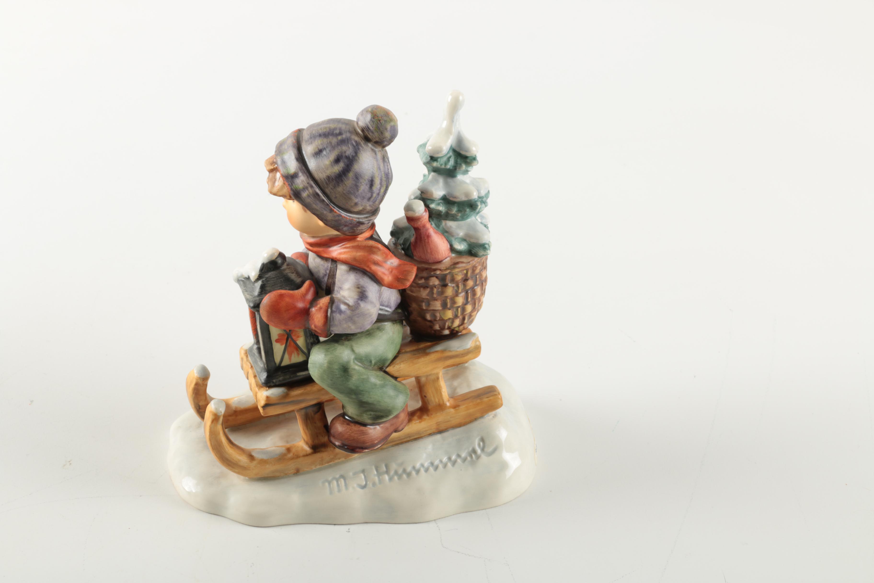 Hummel Goebel "Ride Into Christmas" Ceramic Figurine