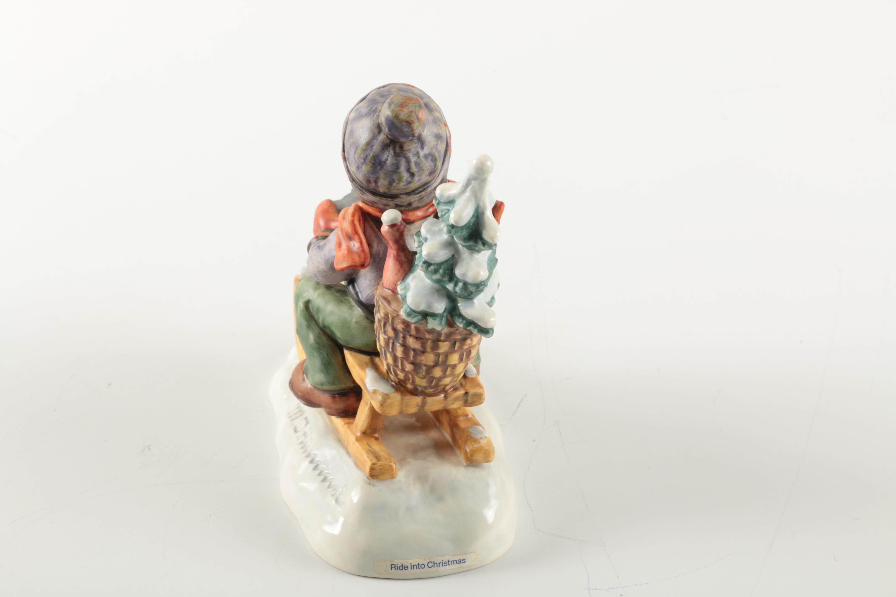 Hummel Goebel "Ride Into Christmas" Ceramic Figurine