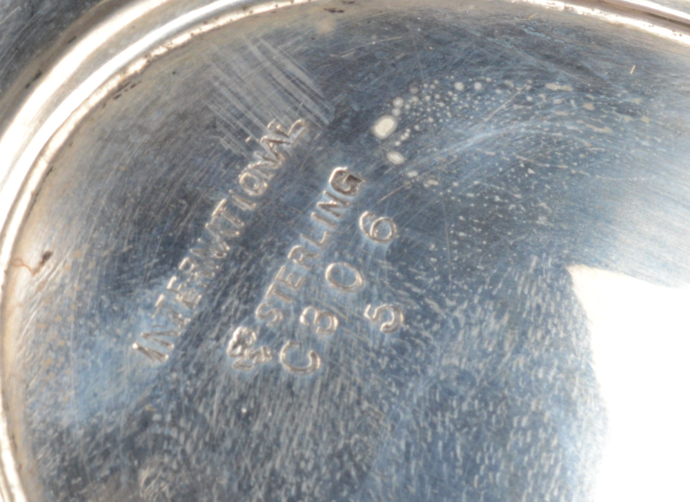 International Silver Co. Sterling Tea and Coffee Set and Silver Plate Tray