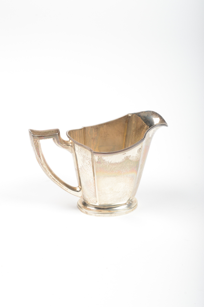 International Silver Co. Sterling Tea and Coffee Set and Silver Plate Tray