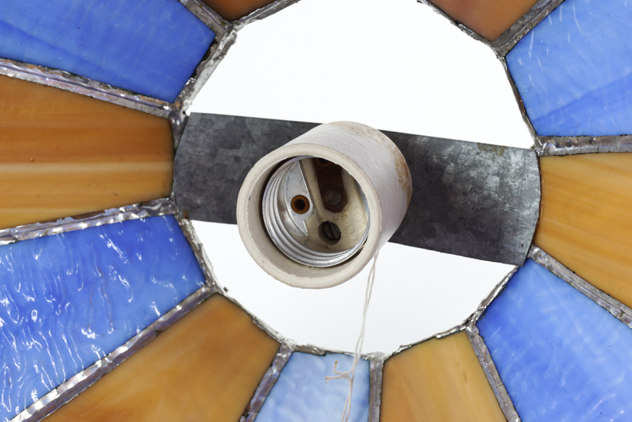 Slag Glass Lamp Shade