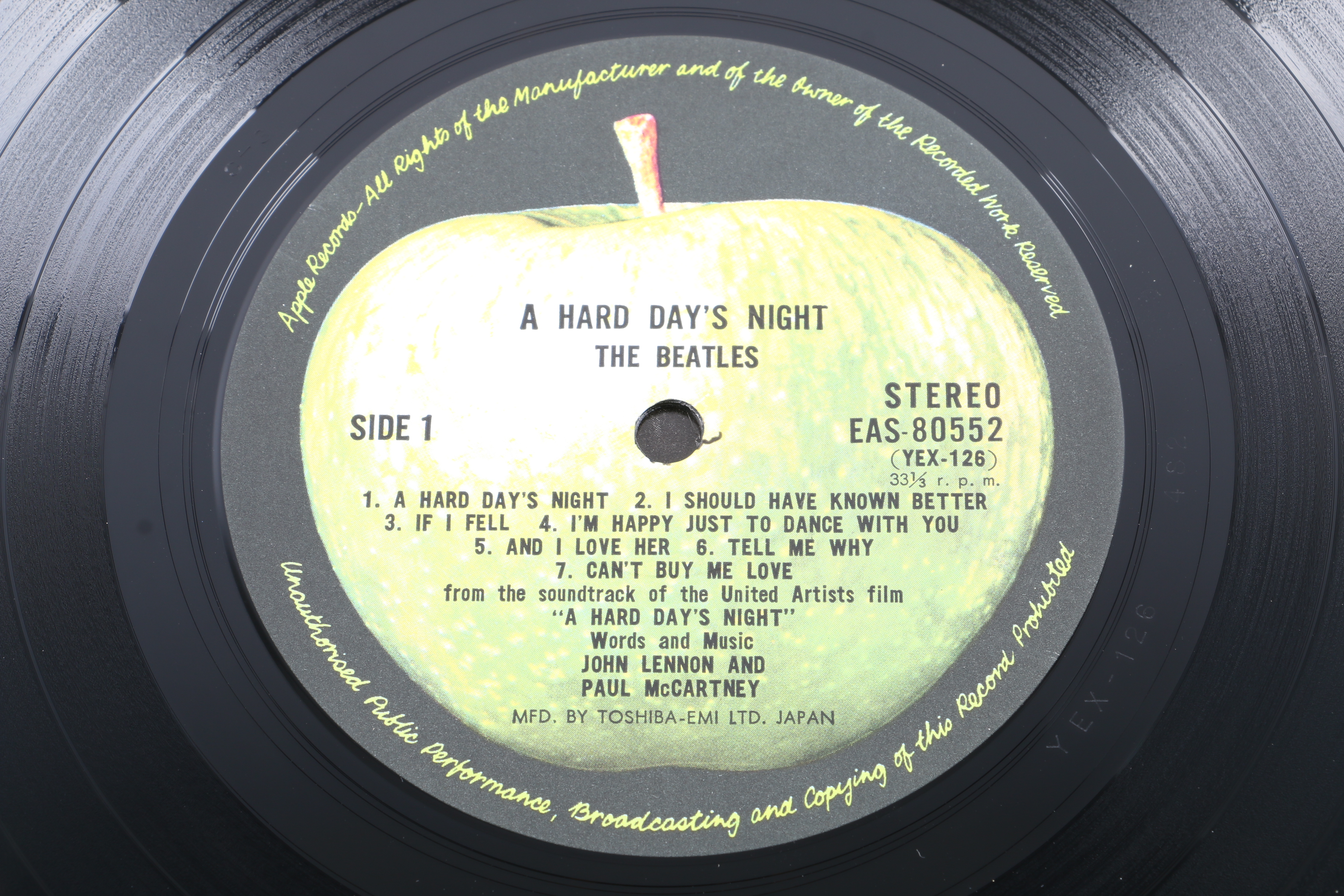 The Beatles "A Hard Day's Night" 1976 Japanese Pressing LP