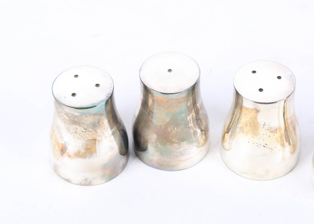 Godinger for Neiman Marcus Silver Plate Salt and Pepper Shaker Sets