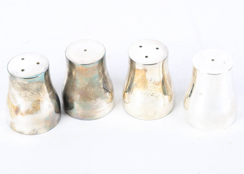 Godinger for Neiman Marcus Silver Plate Salt and Pepper Shaker Sets