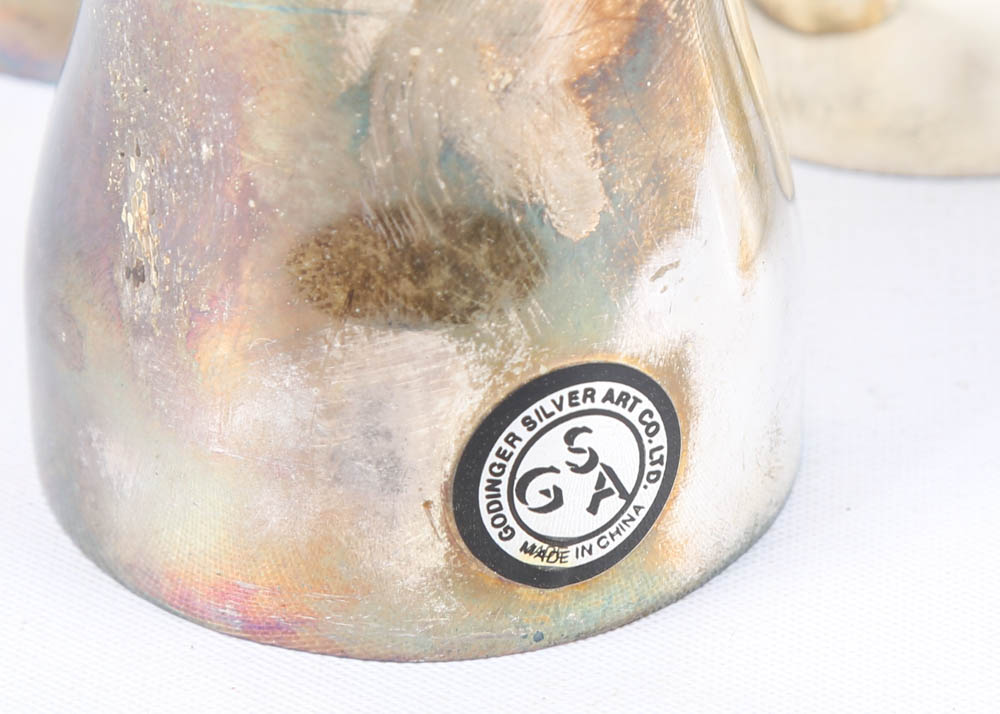 Godinger for Neiman Marcus Silver Plate Salt and Pepper Shaker Sets