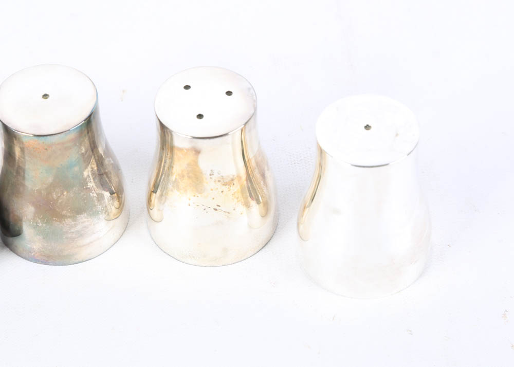 Godinger for Neiman Marcus Silver Plate Salt and Pepper Shaker Sets