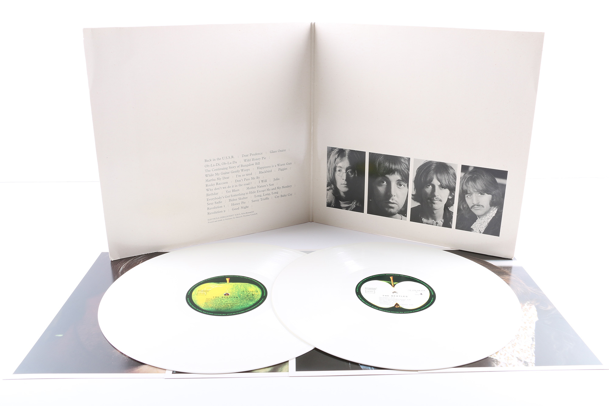 The Beatles "White Album" 1976 German Pressing LP on White Vinyl