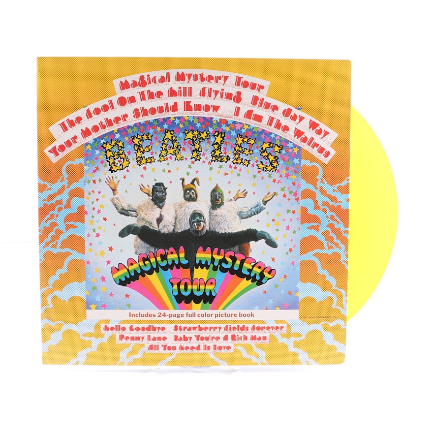 The Beatles "Magical Mystery Tour" 1978 UK Pressing LP On Yellow Vinyl