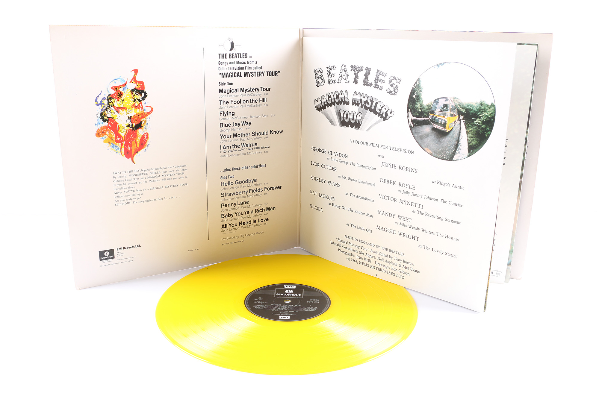 The Beatles "Magical Mystery Tour" 1978 UK Pressing LP On Yellow Vinyl