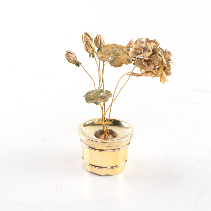Gorham Jane Hutcheson Gold-Plated Sterling "Fleurs des Siècles" Bibelot