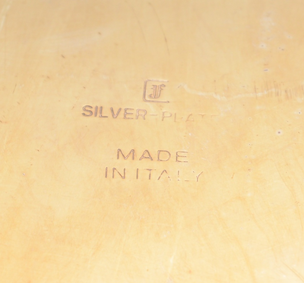 Sheridan Silver Plate Wine Chiller and Other Assorted Silver Plate Tableware