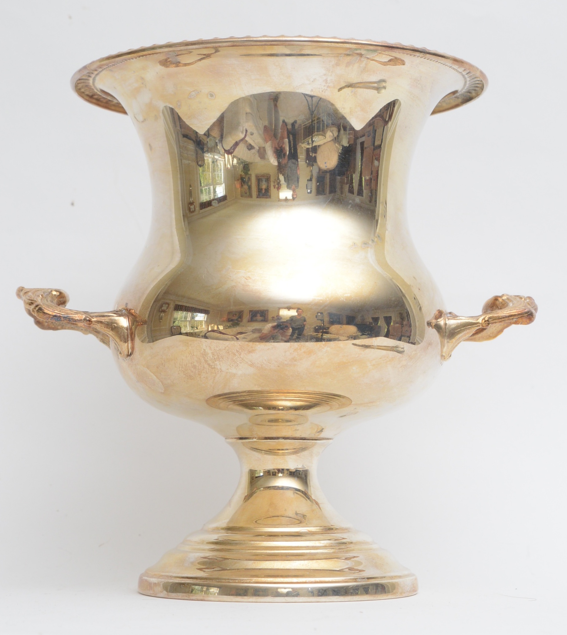 Sheridan Silver Plate Wine Chiller and Other Assorted Silver Plate Tableware