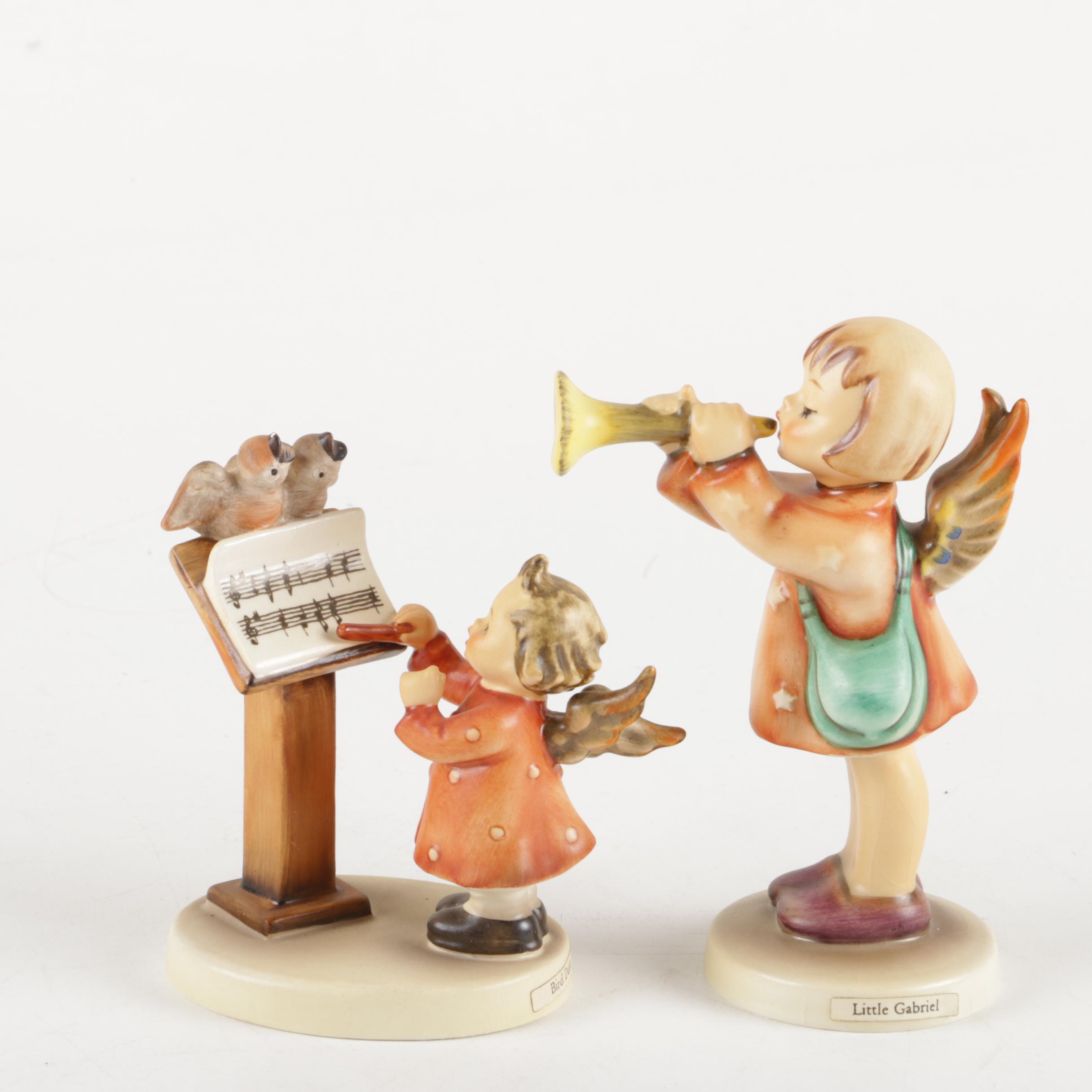"Little Gabriel" and "Bird Duet" Hummel Figurines