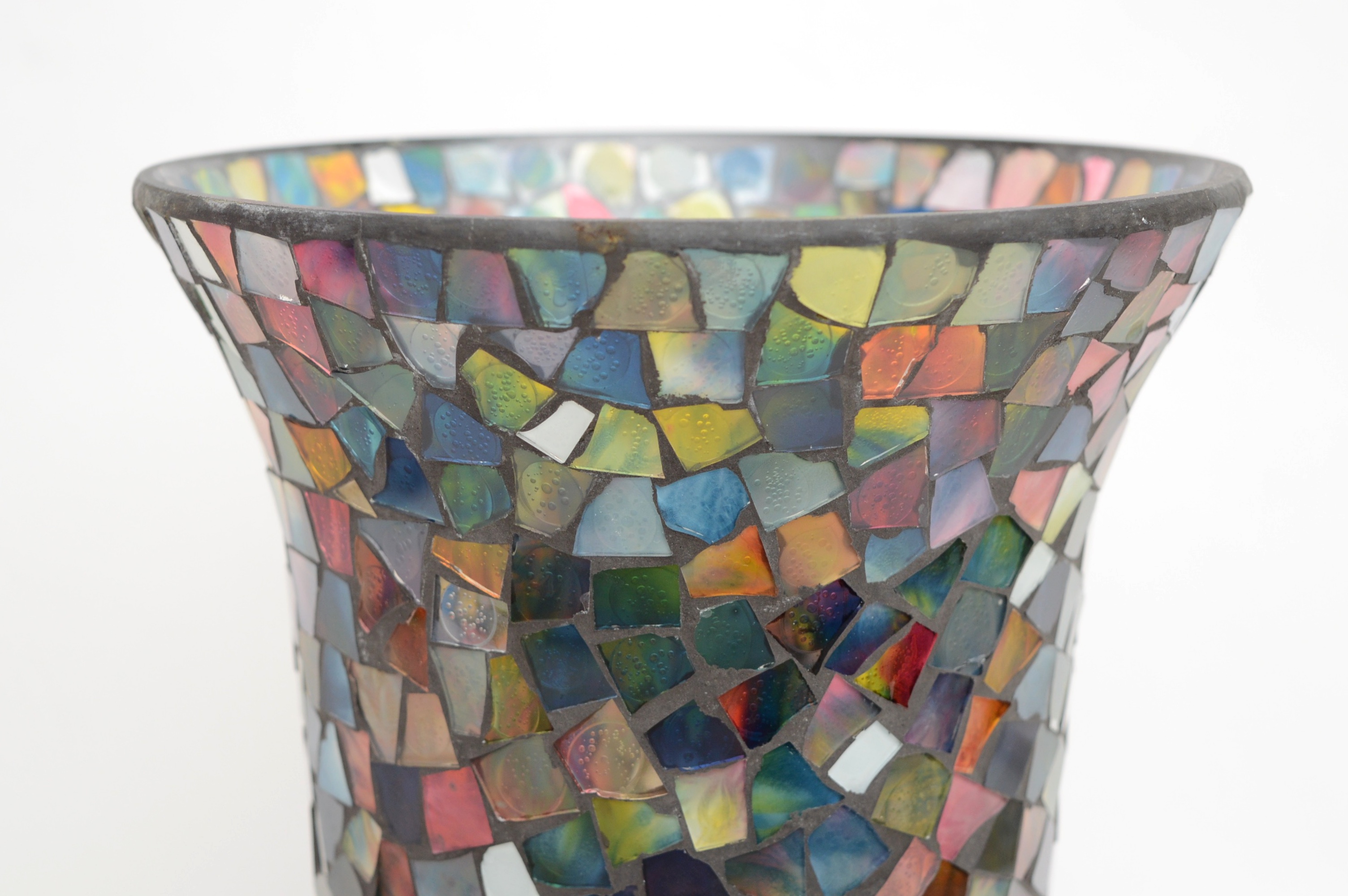Mosaic Glass Vase