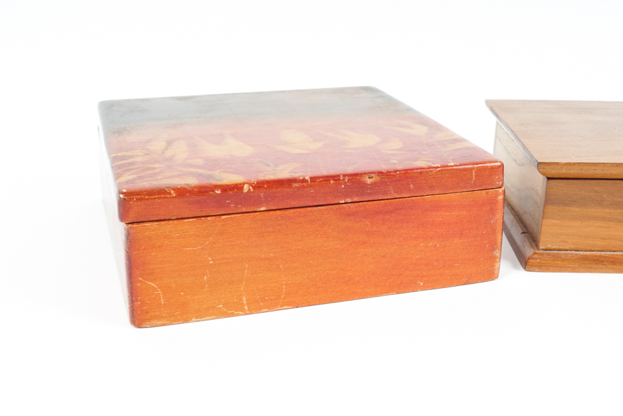 Asian Vintage Wooden Jewelry Boxes