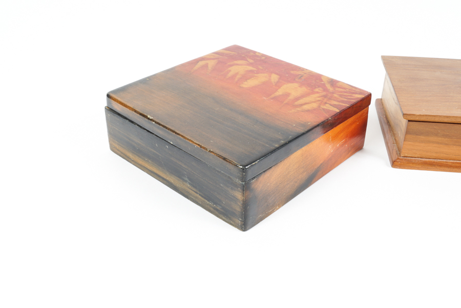 Asian Vintage Wooden Jewelry Boxes