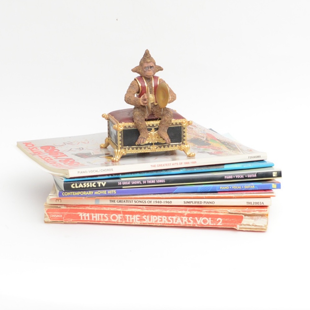 Grouping of Music and Movie Books and