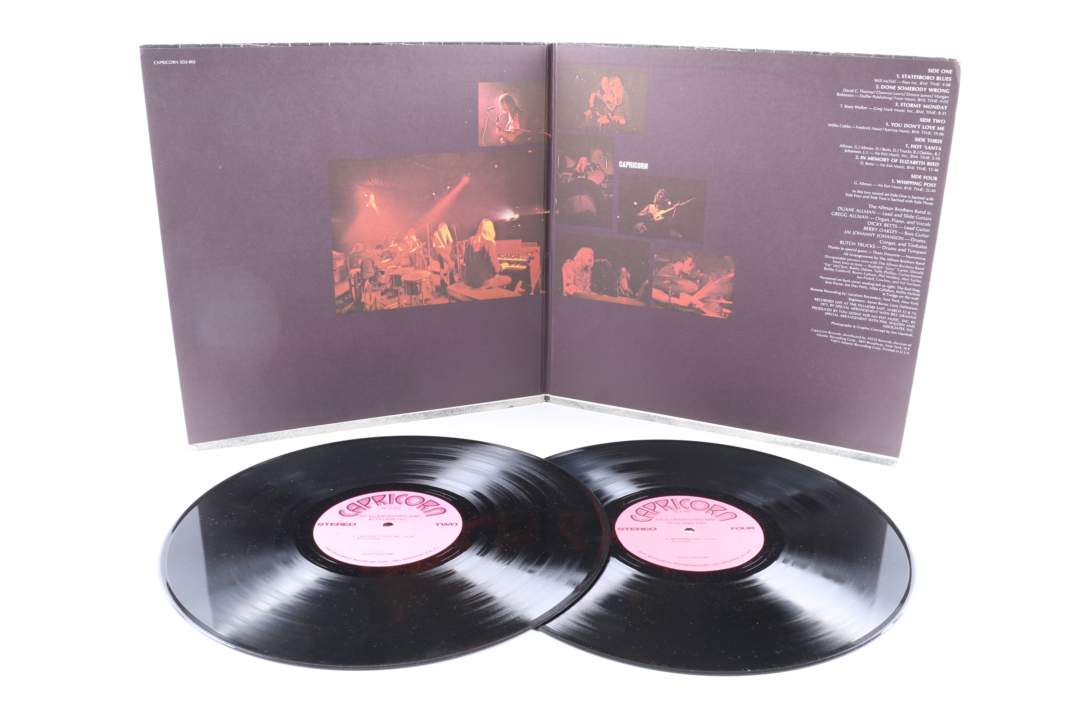 The Allman Brothers LPs Including "At Fillmore East"