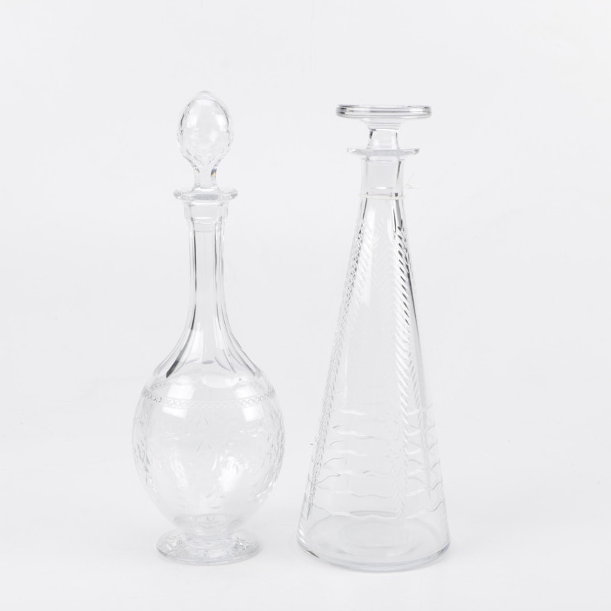 Etched Decanters