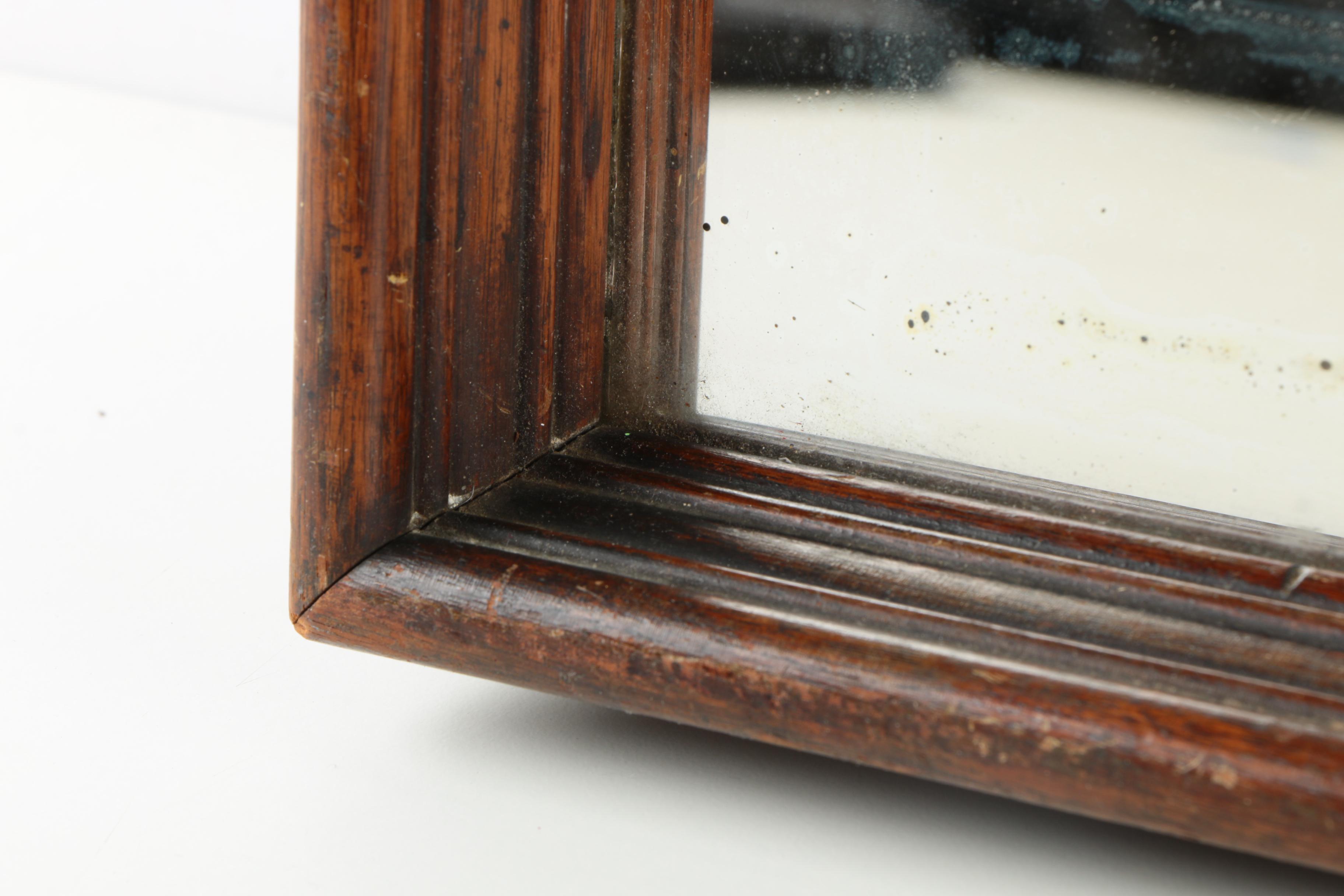 Vintage Wooden Framed Mirror