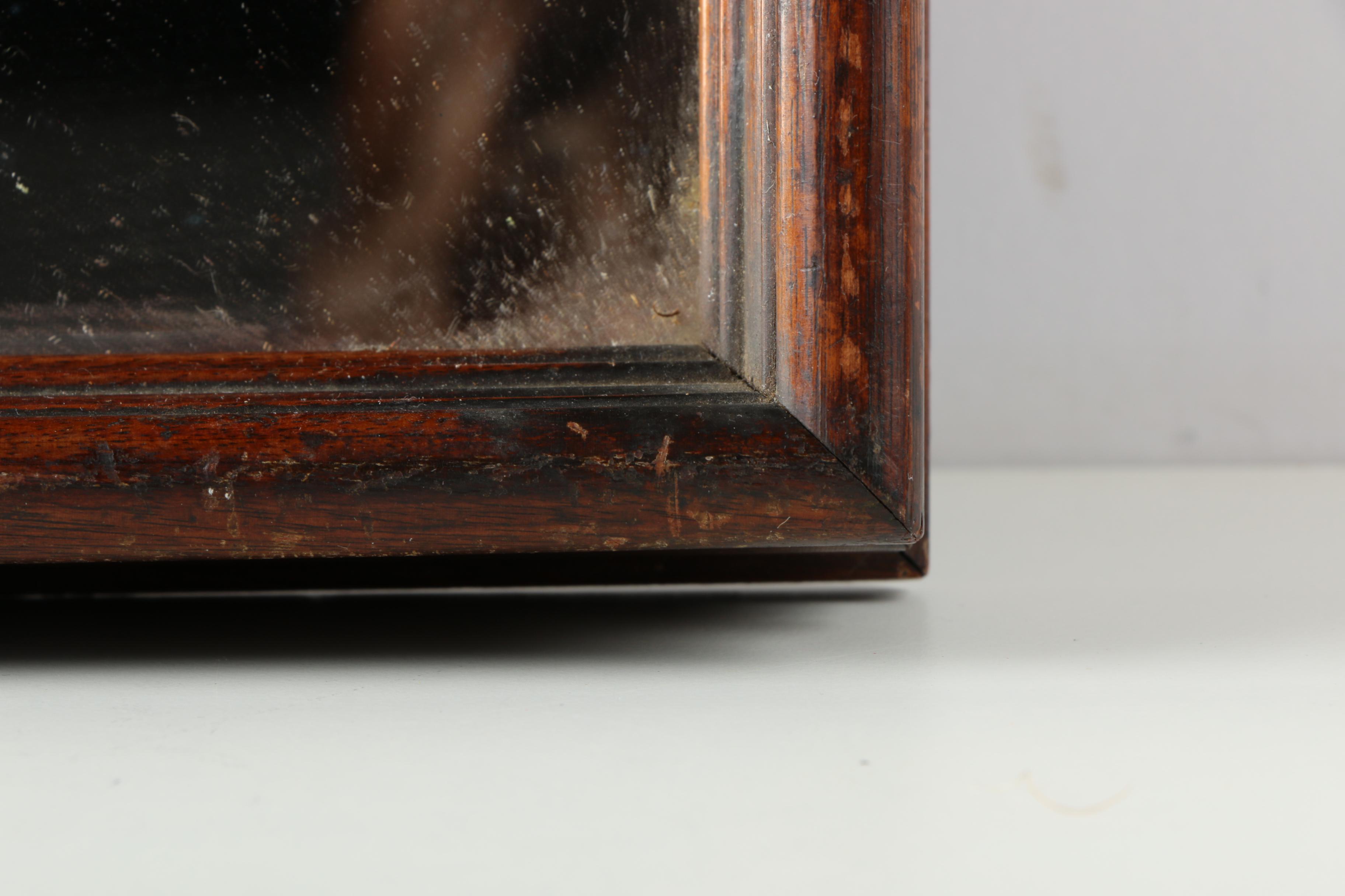 Vintage Wooden Framed Mirror