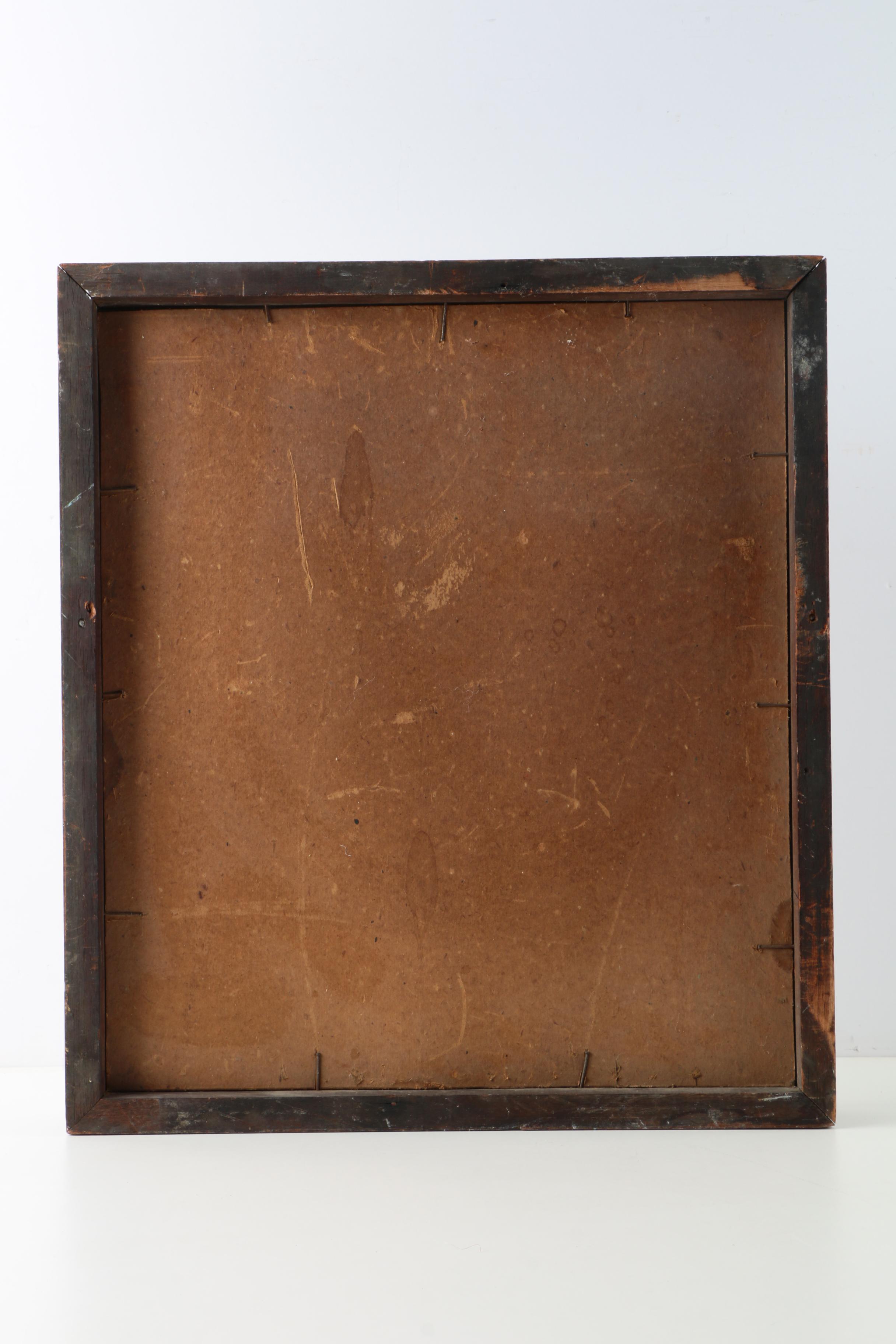 Vintage Wooden Framed Mirror