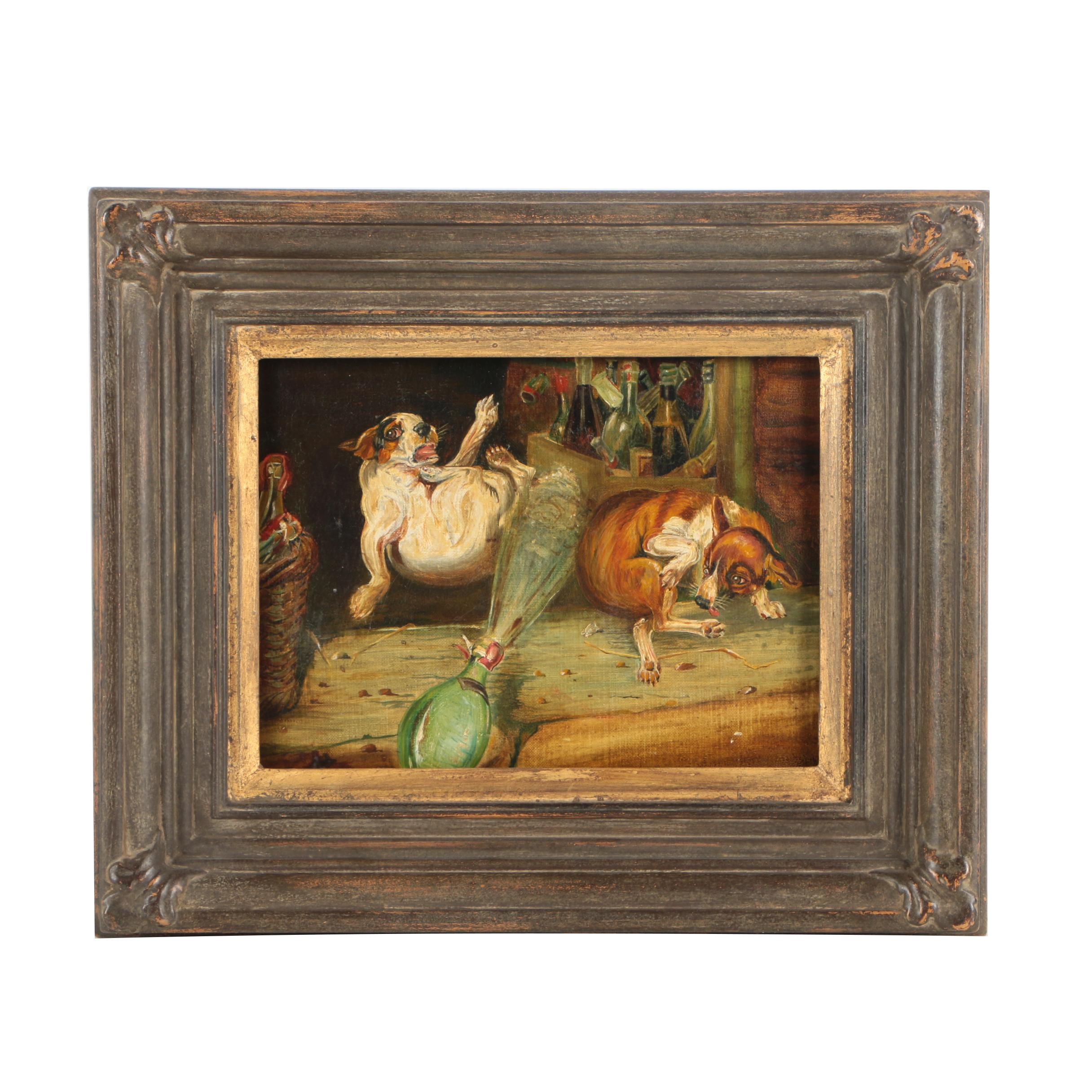 Copy Oil Painting after William Henry Hamilton Trood's "A Surprising Result"