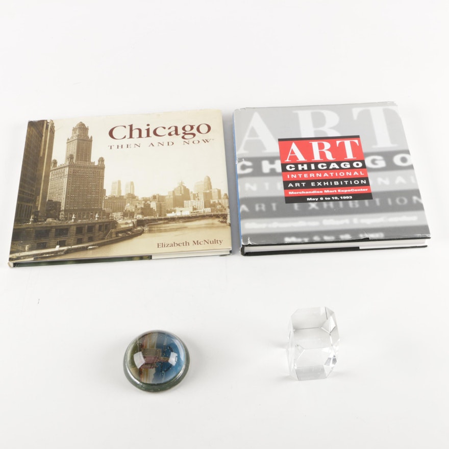 Chicago-Themed Books and Paperweights