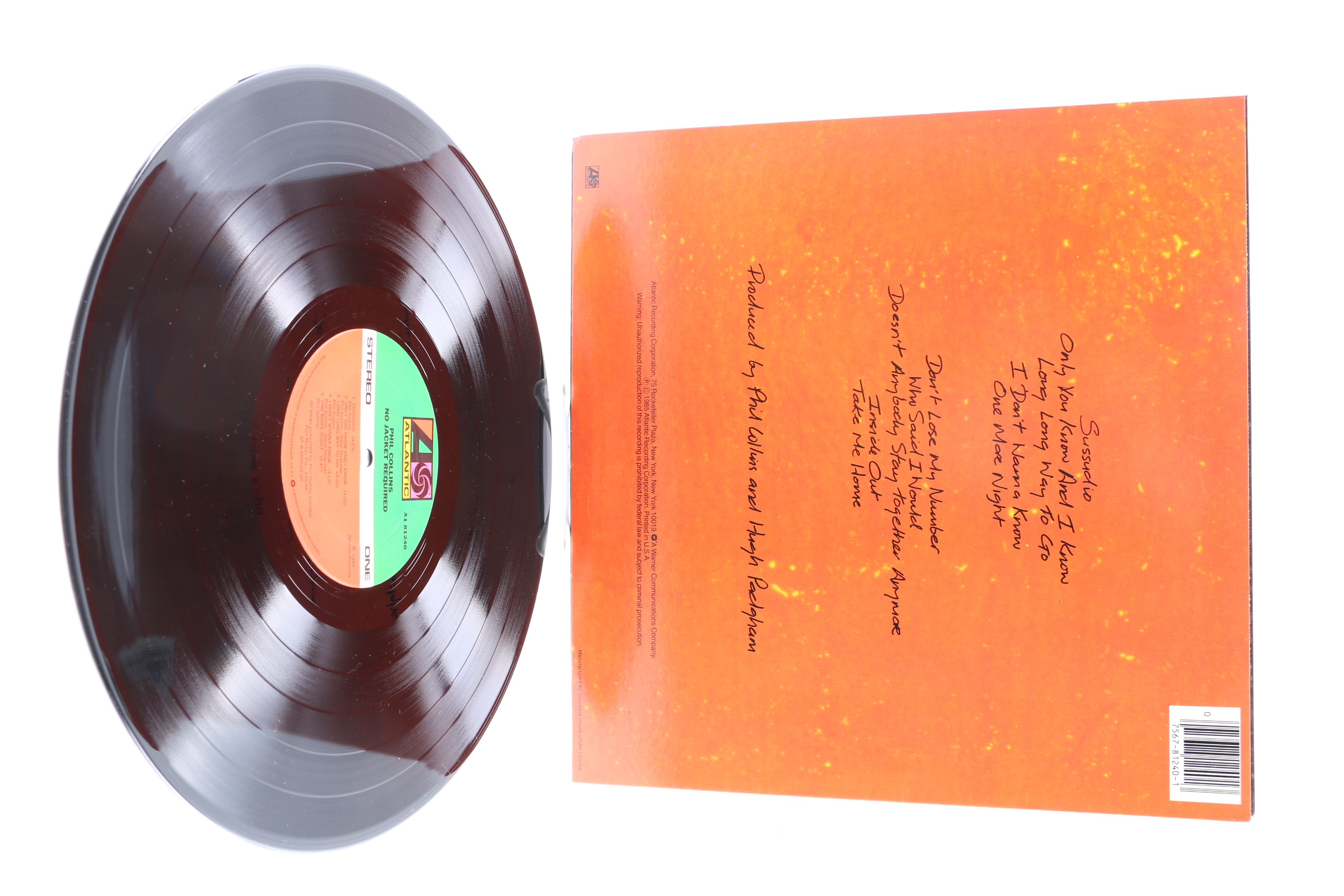 Phil Collins LPs Including "No Jacket Required"