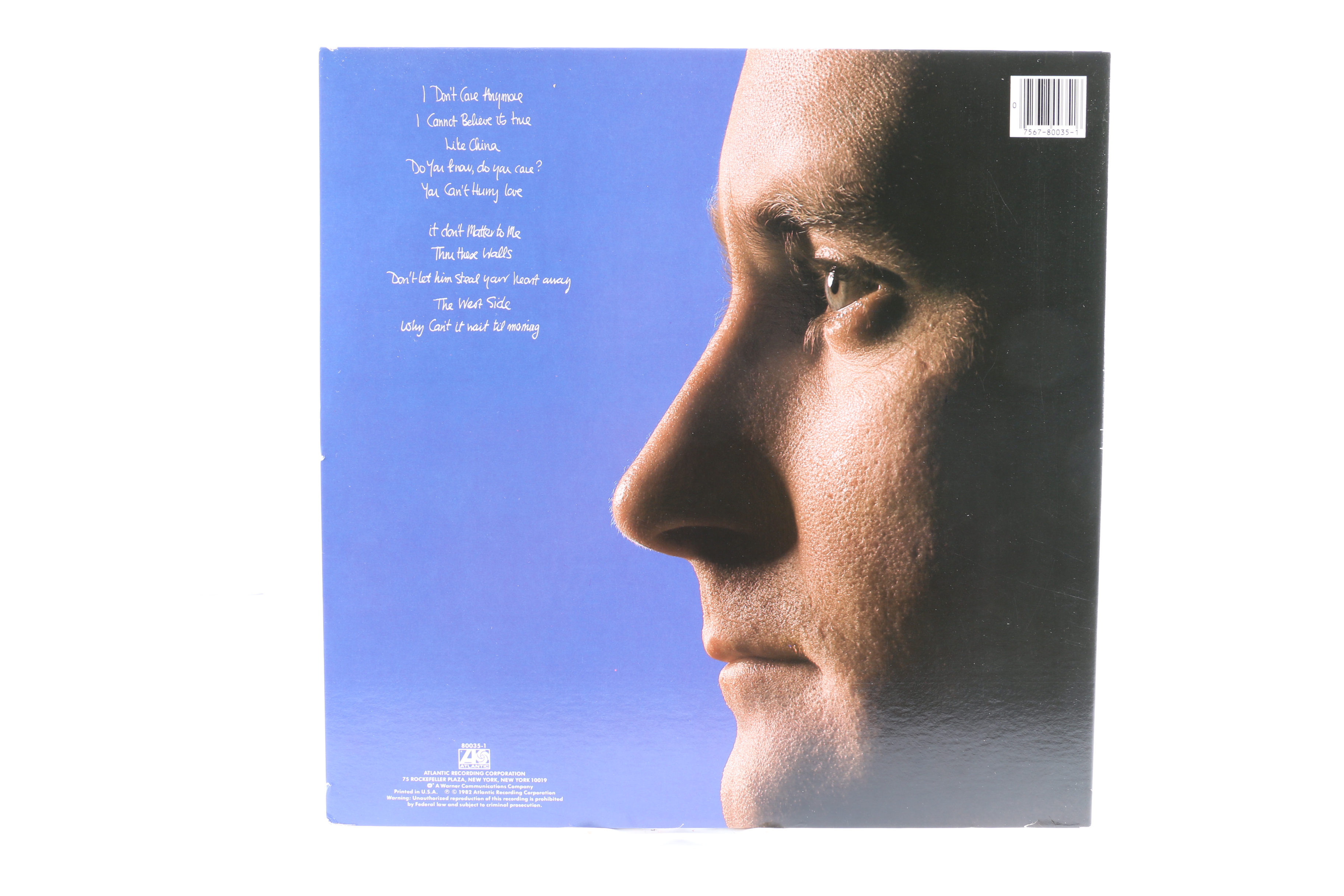 Phil Collins LPs Including "No Jacket Required"