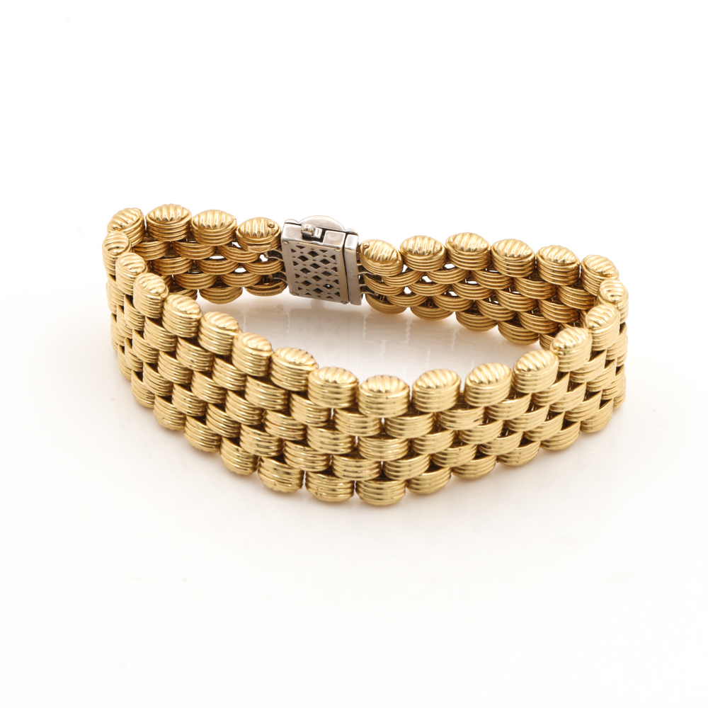 Moda Italia 18K Yellow Gold Diamond Bracelet