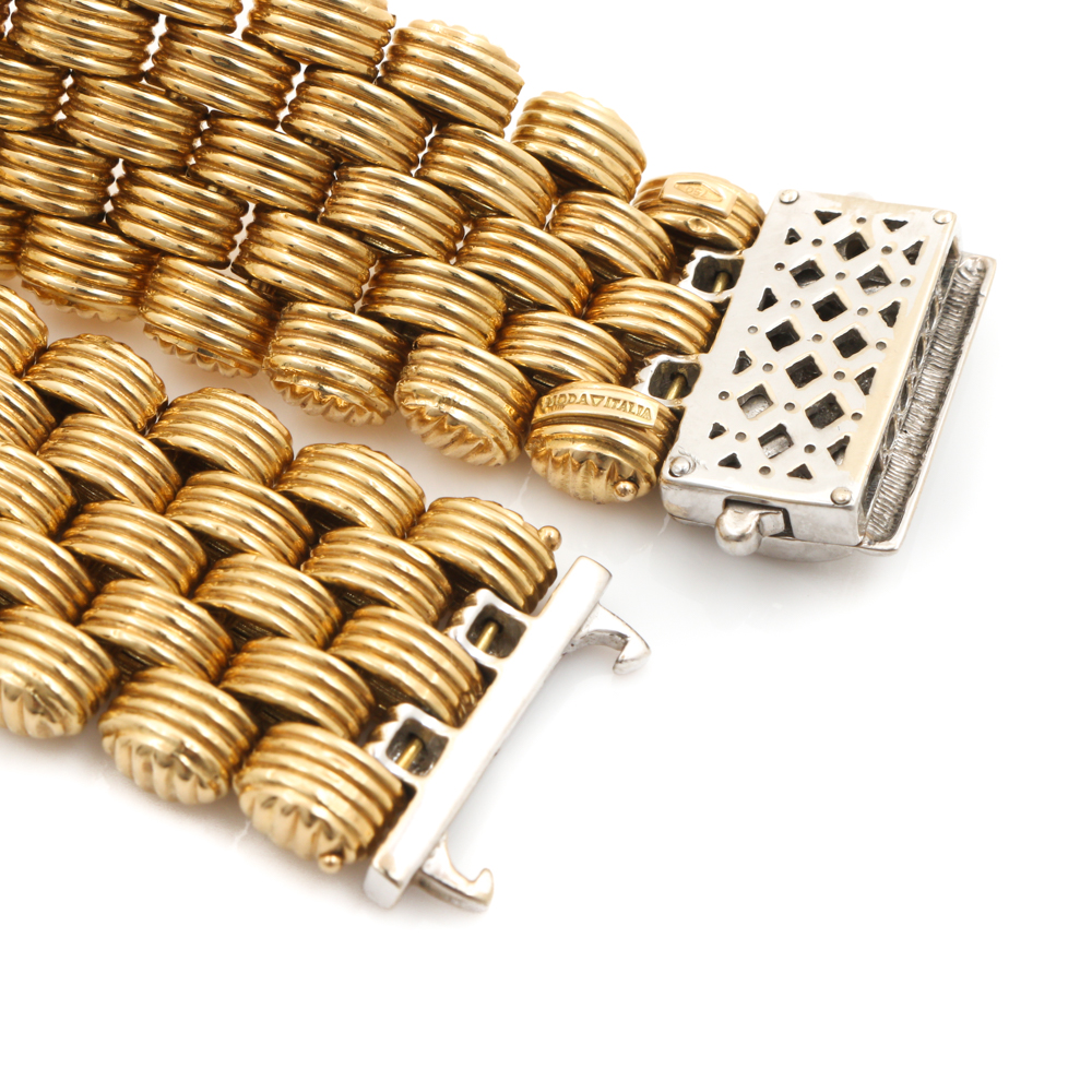 Moda Italia 18K Yellow Gold Diamond Bracelet