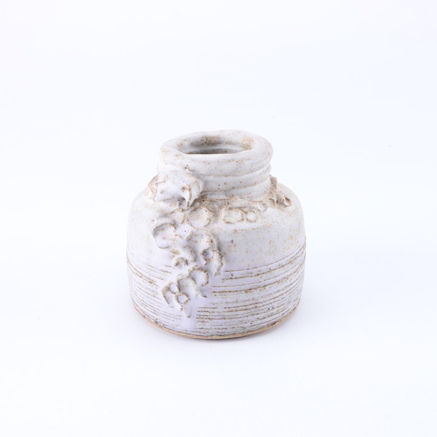 Small Hand Thrown Stoneware Jar