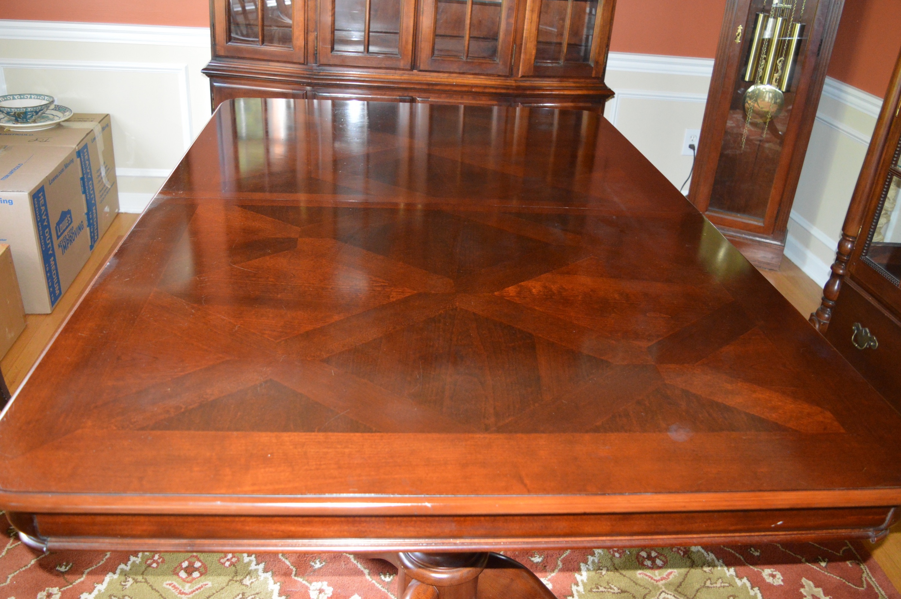 Dining Table and Eight Chairs