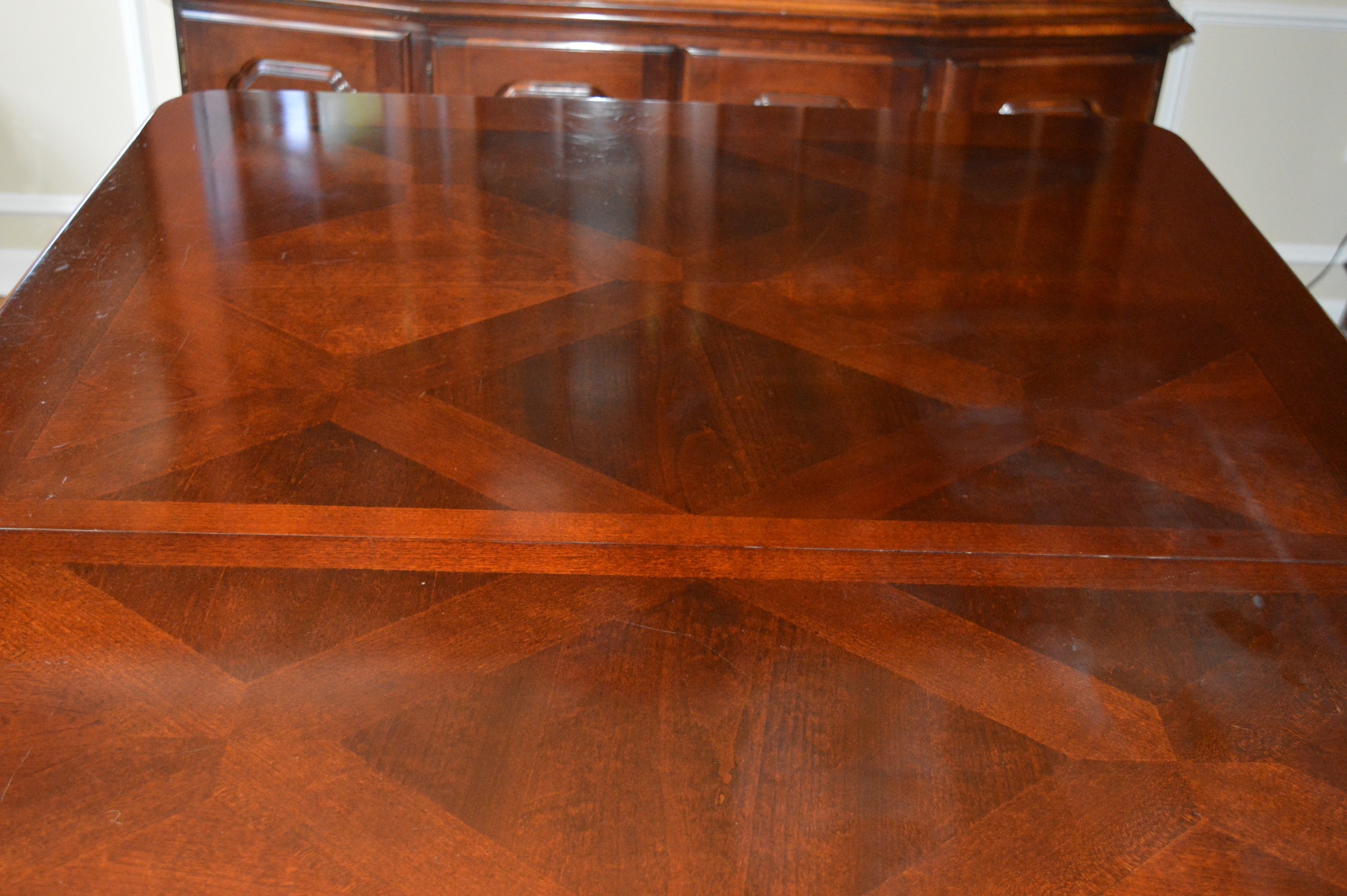 Dining Table and Eight Chairs