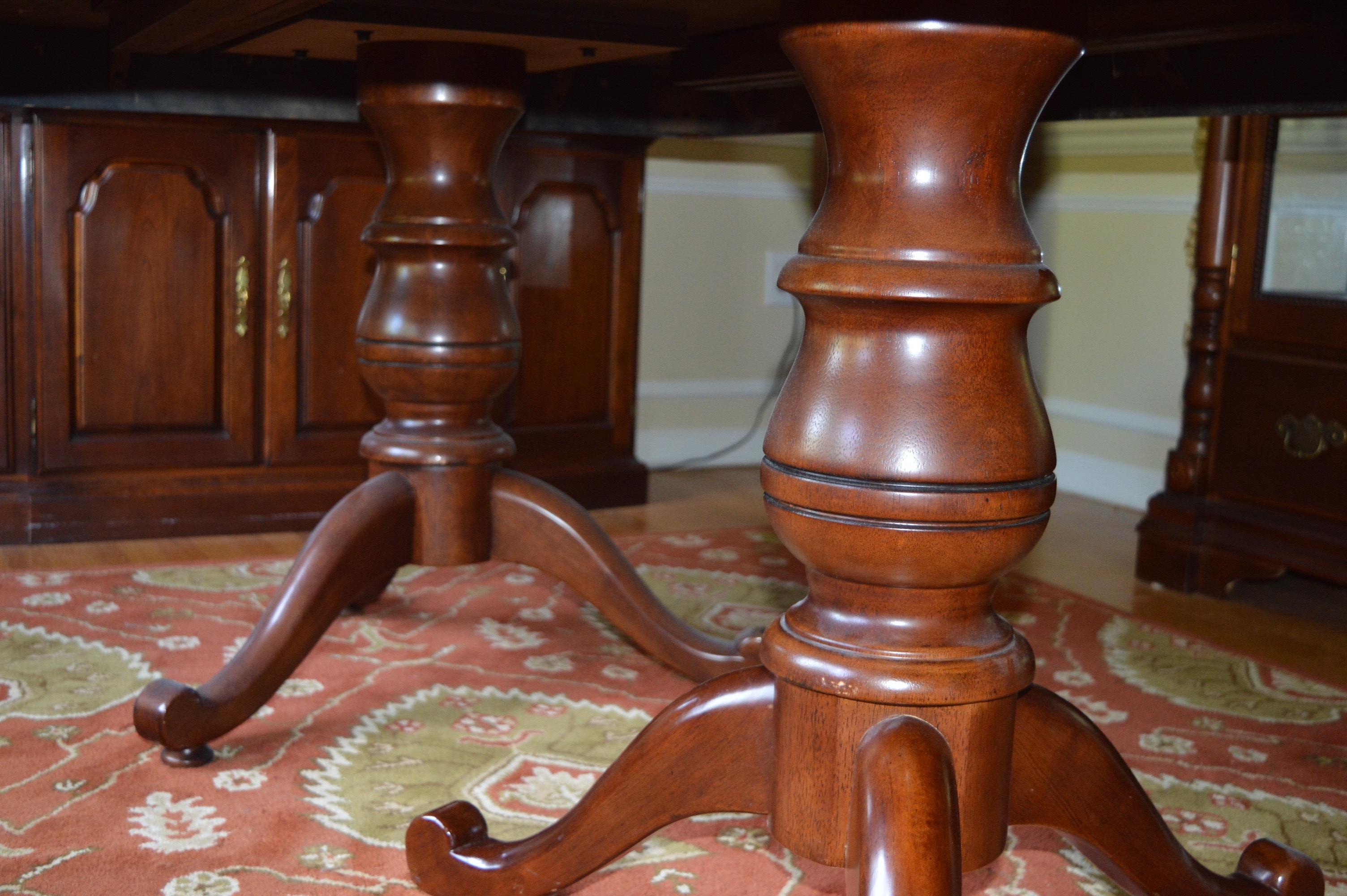 Dining Table and Eight Chairs