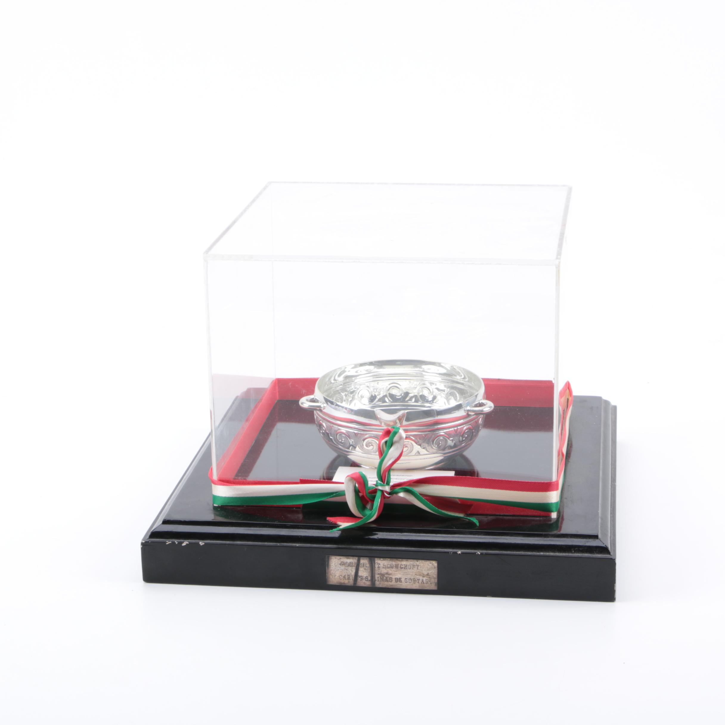 Vintage Sterling Silver Censer Gifted to Brent Snowcroft