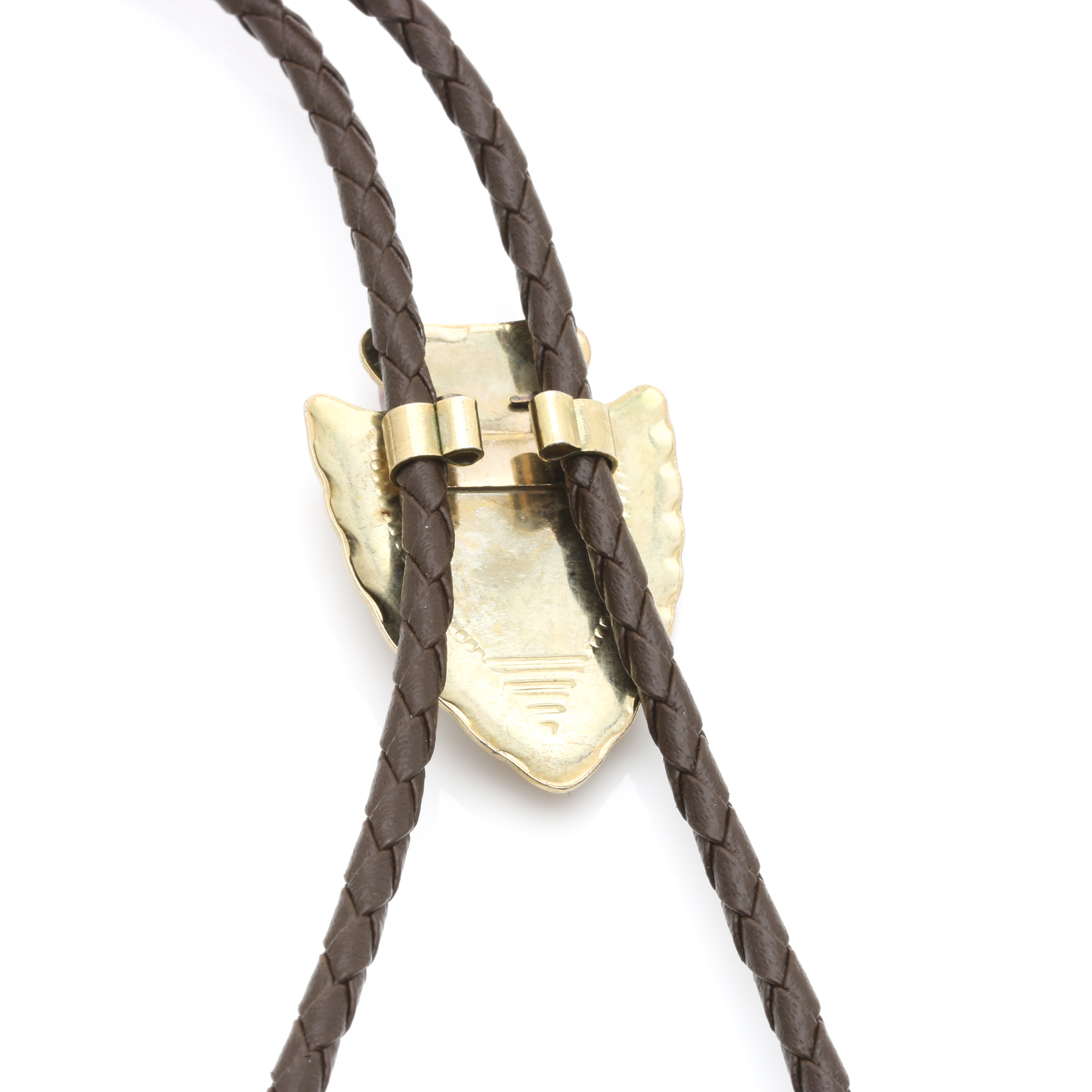 Native American Inspired Gemstone and Buffalo Motif Bolo Ties