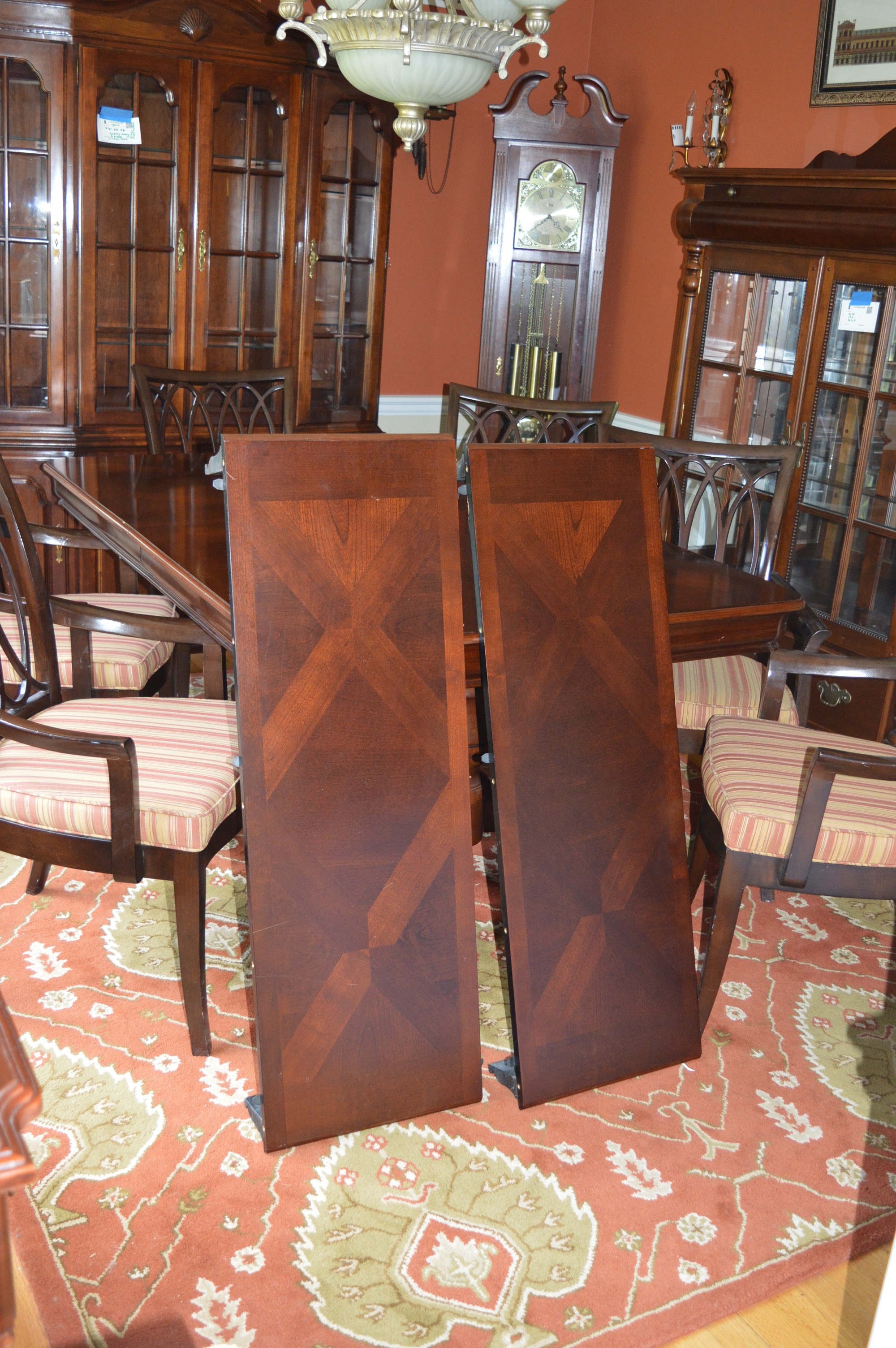 Dining Table and Eight Chairs